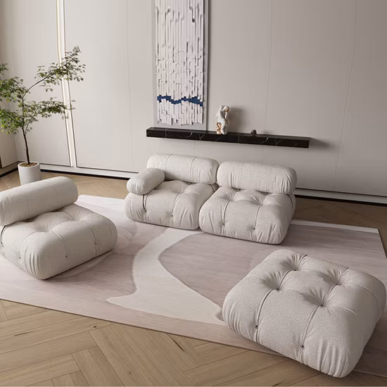 Divani componibili moderni in tessuto personalizzati per mobili Set di divani componibili per la casa Soggiorno