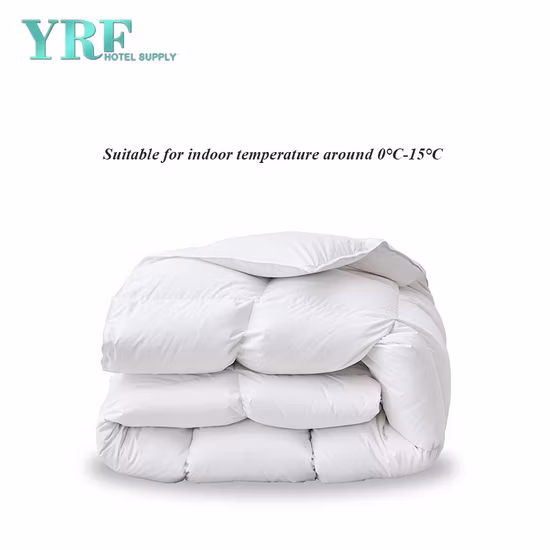 Made in China Morbido piumino d'oca bianco 100% cotone Queen Size 200X240 Cm per Hotel